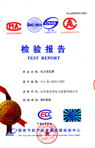 通辽电力变压器检测合格报告